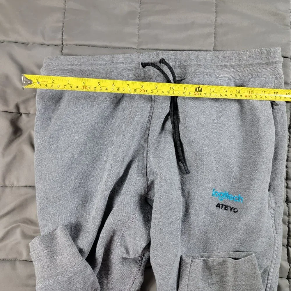 Ateyo Tech Sitters Mens XL Gray Gaming Sweatpants Logitech Gamer Competitions